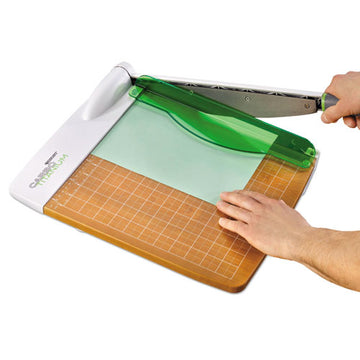 Westcott® Carbotitanium Guillotine Paper Trimmer, 30 Sheets, 12" Cut Length, Metal-wood Composite Base, 14 X 22 freeshipping - TVN Wholesale